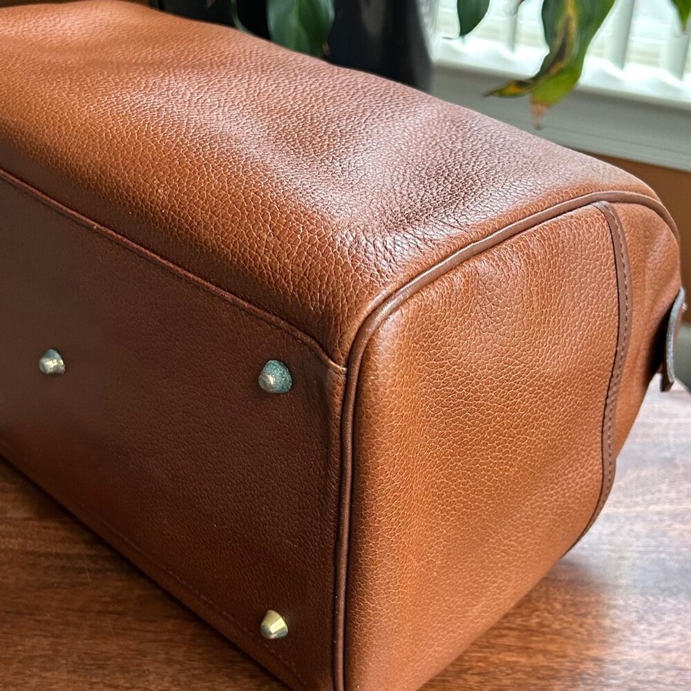 BURBERRY Leather Boston Bag British Tan - Picture 16 of 16
